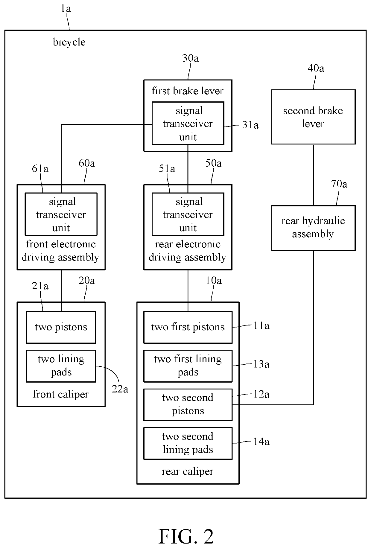 Bicycle caliper, bicycle caliper control method, and bicycle caliper control system