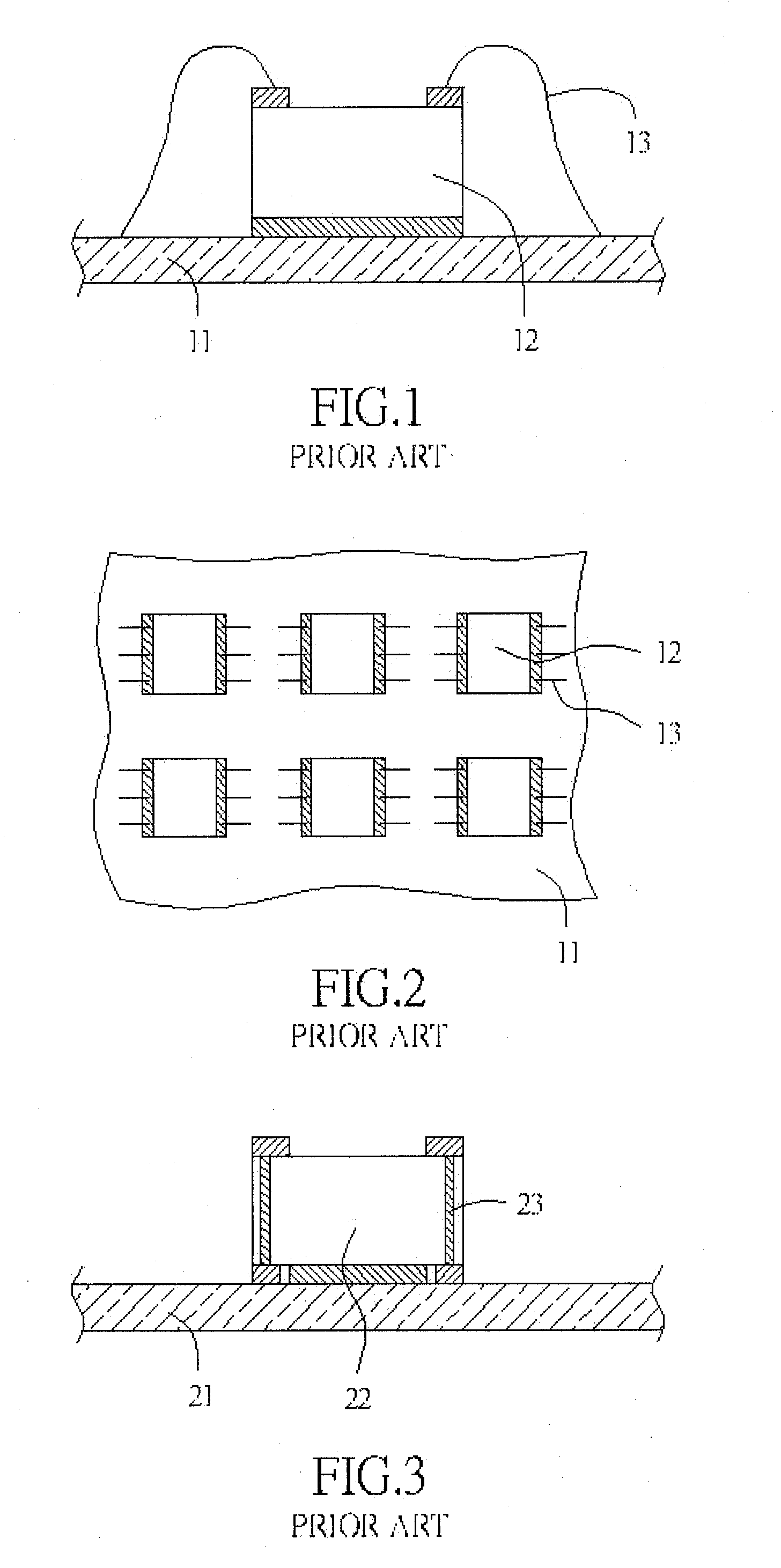 Solar cell package type with surface mount technology structure