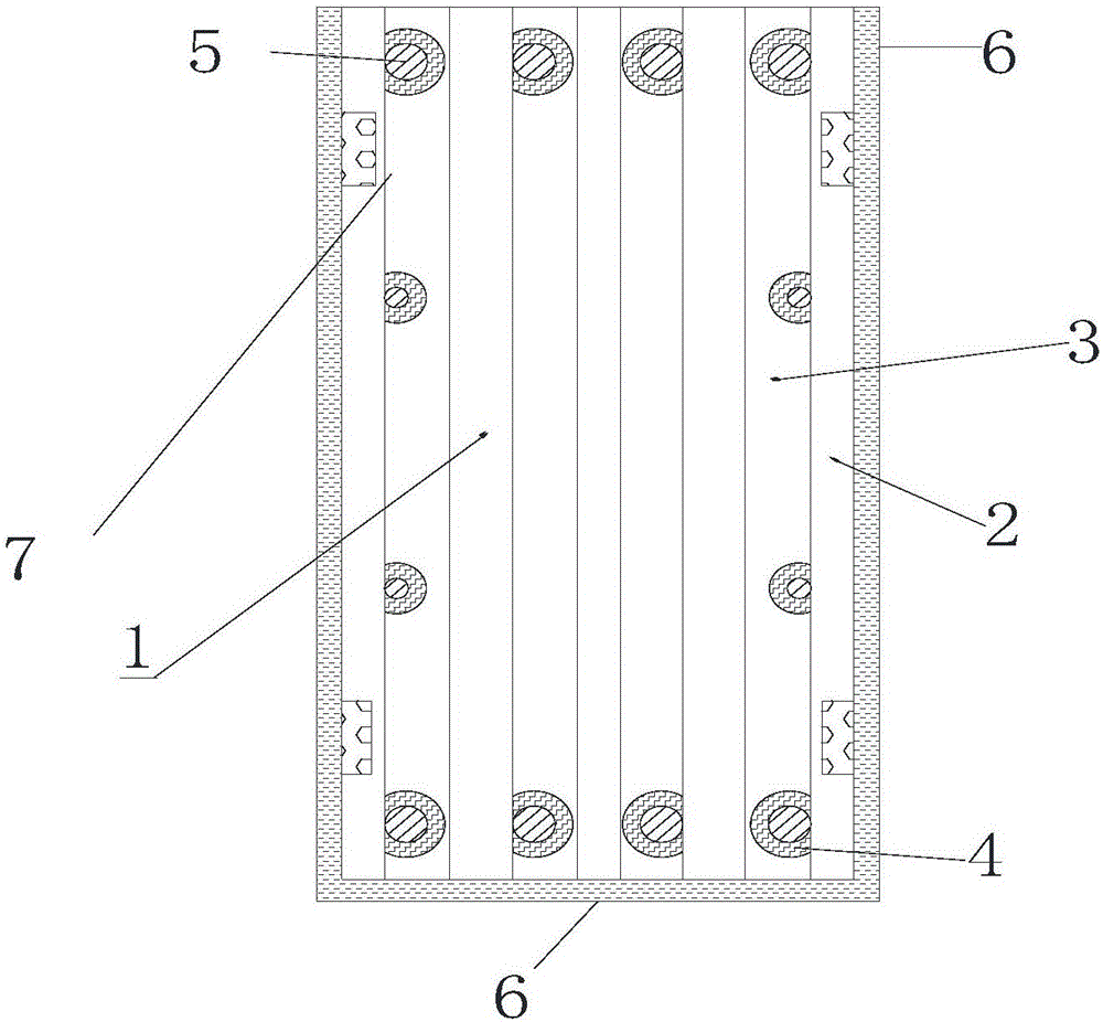 Construction method for plugging construction joint of frame beam