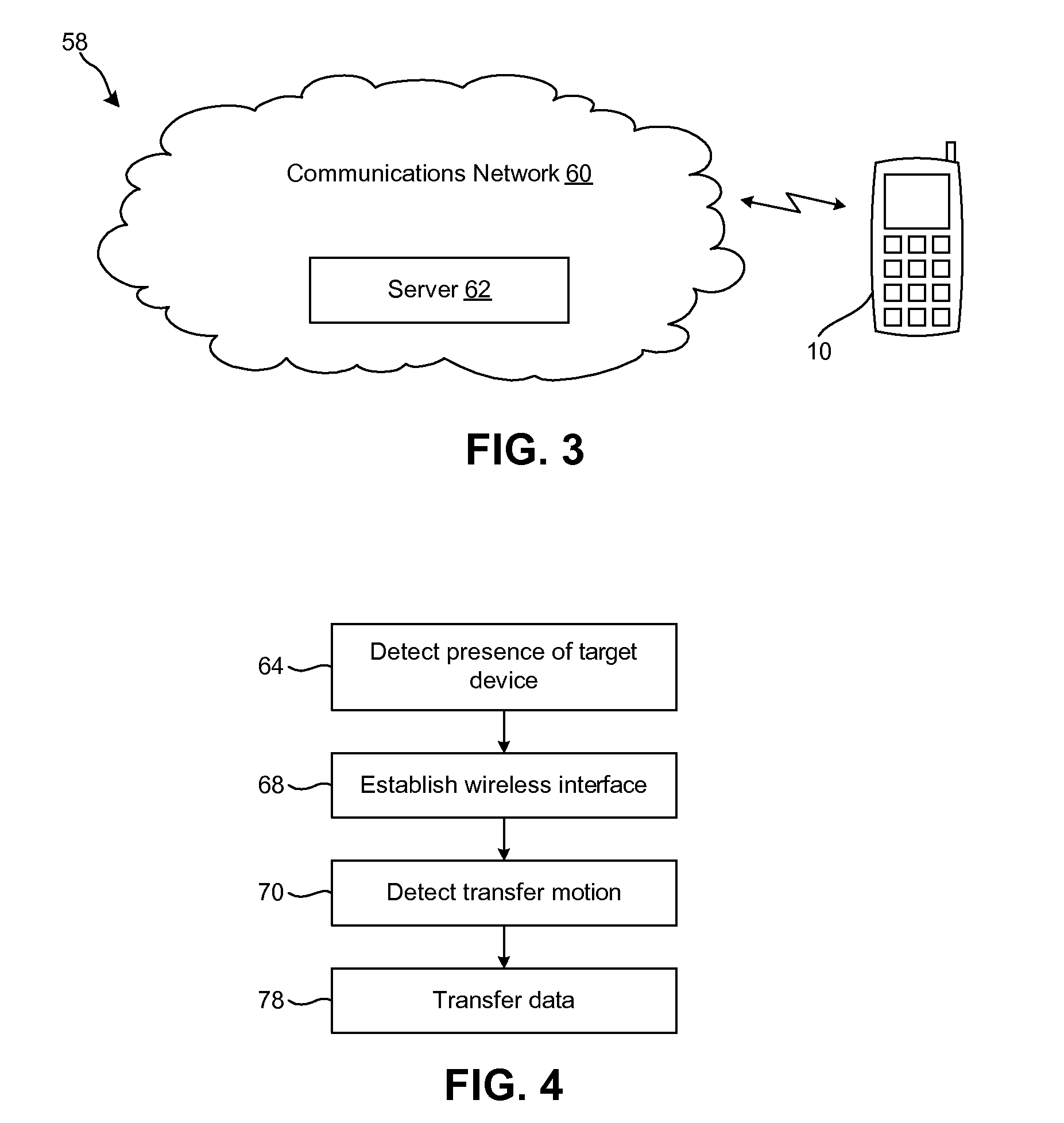 Method and system for data transfer from a hand held device
