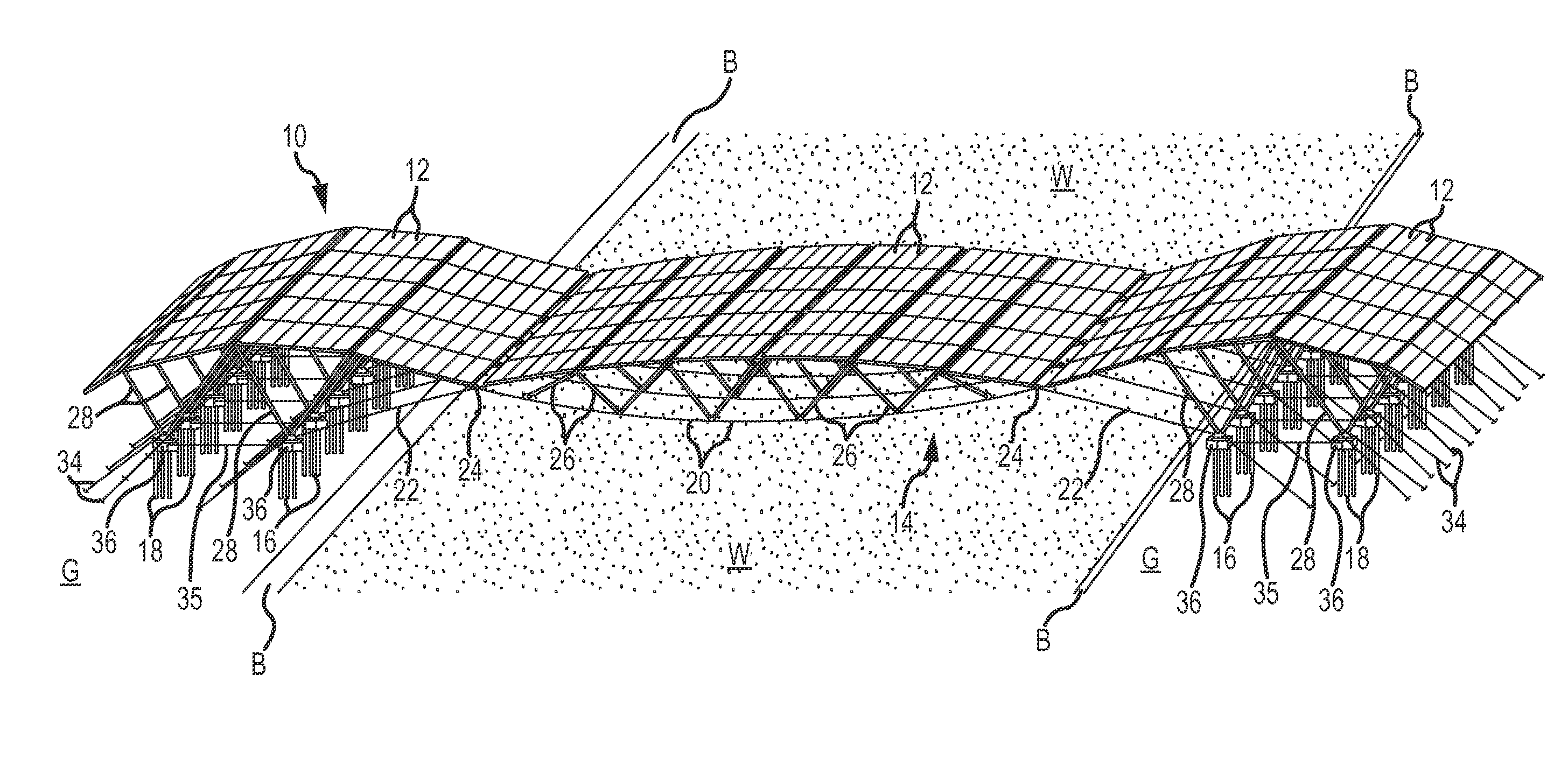 Solar array system for covering a body of water