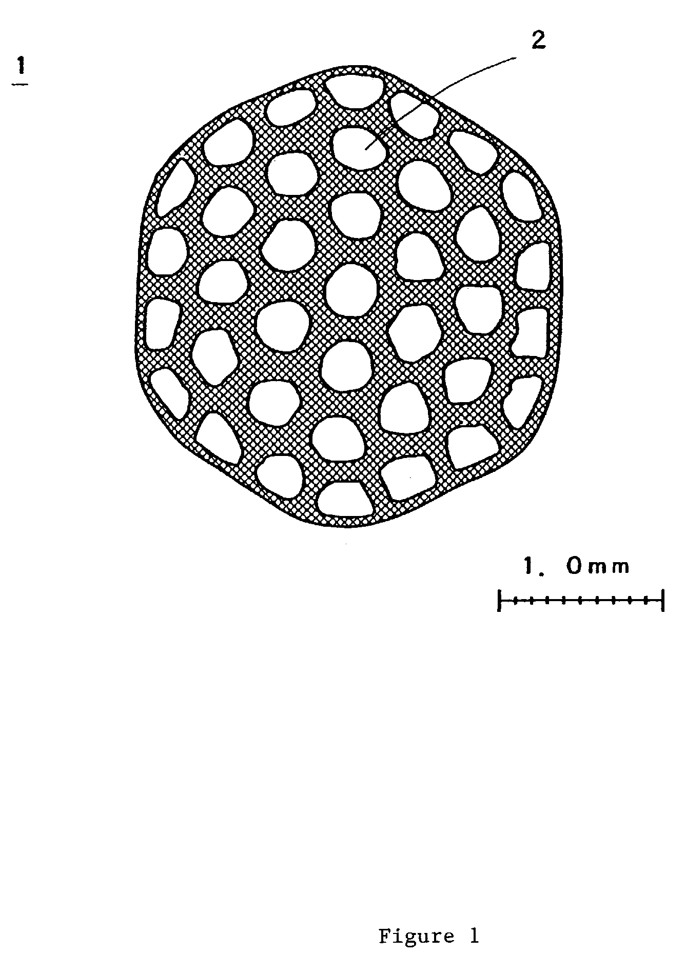 Separation membrane module with hollow fiber and a method of making the same