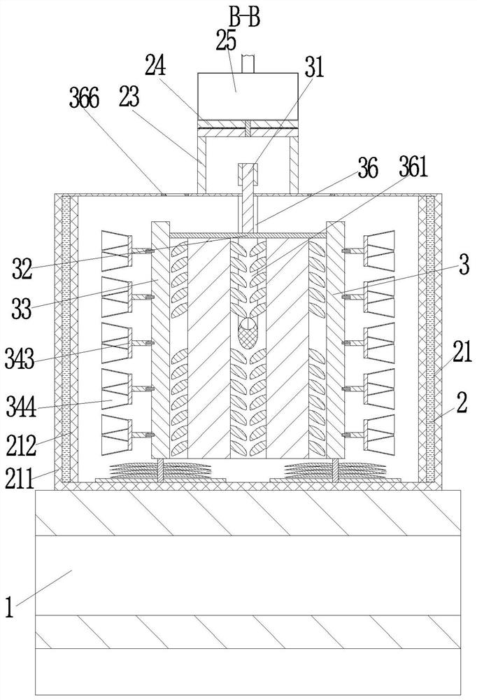 A concentrated sulfuric acid dilution treatment drainage stirring device