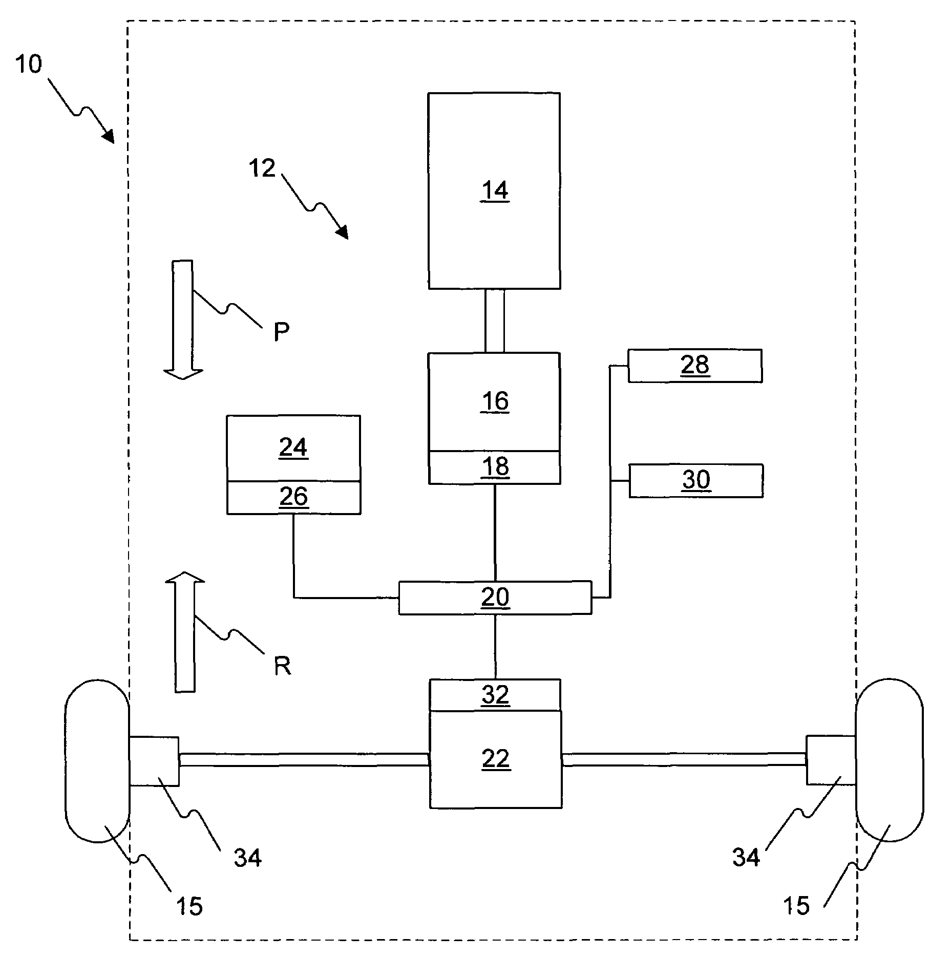 Retarding control for an electric drive machine