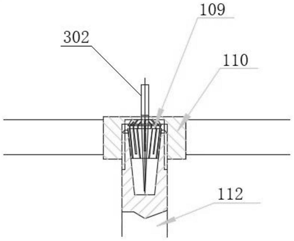 Rotary clamping type planter tool magazine and automatic tool changing method