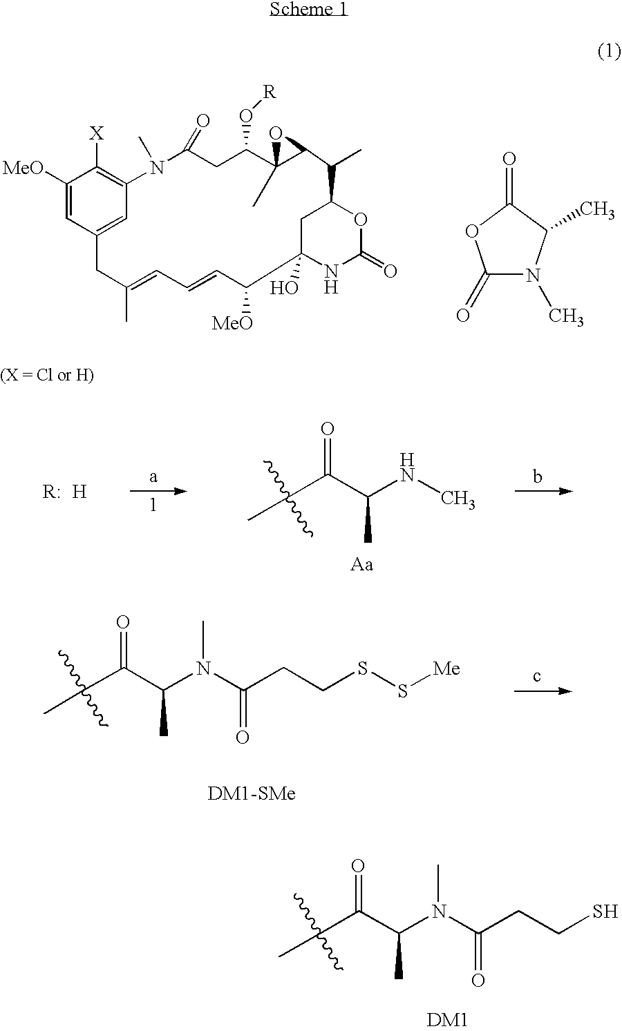 Method of acylating maytansinol with chiral amino acids