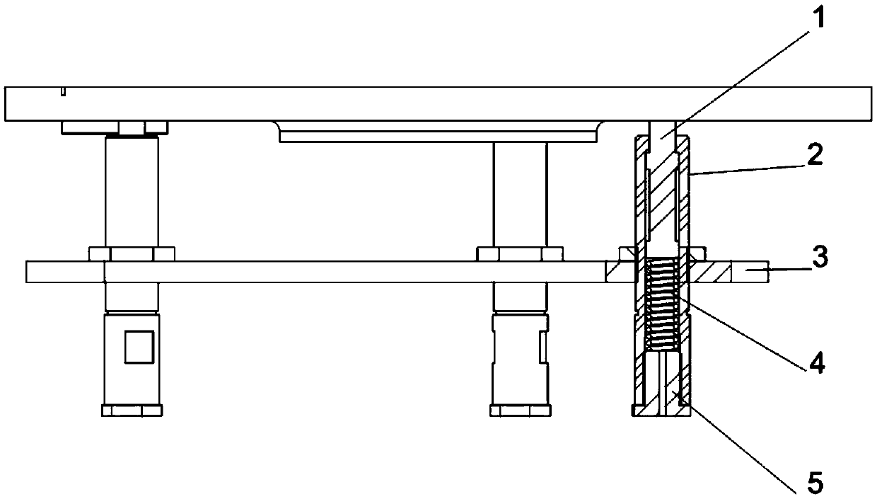 Semiconductor heat treatment equipment process door state detection device and detection method