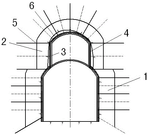 Tunnel collapse disposing method and tunnel collapse support structure