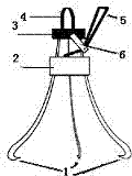 Device for transferring utensil