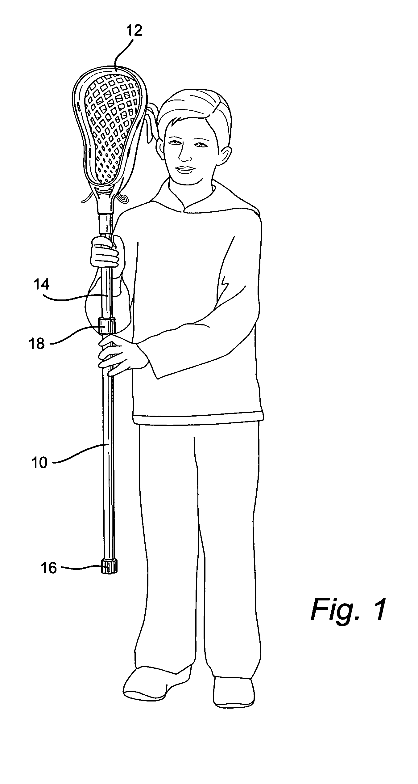 Design for lacrosse stick and method of using same