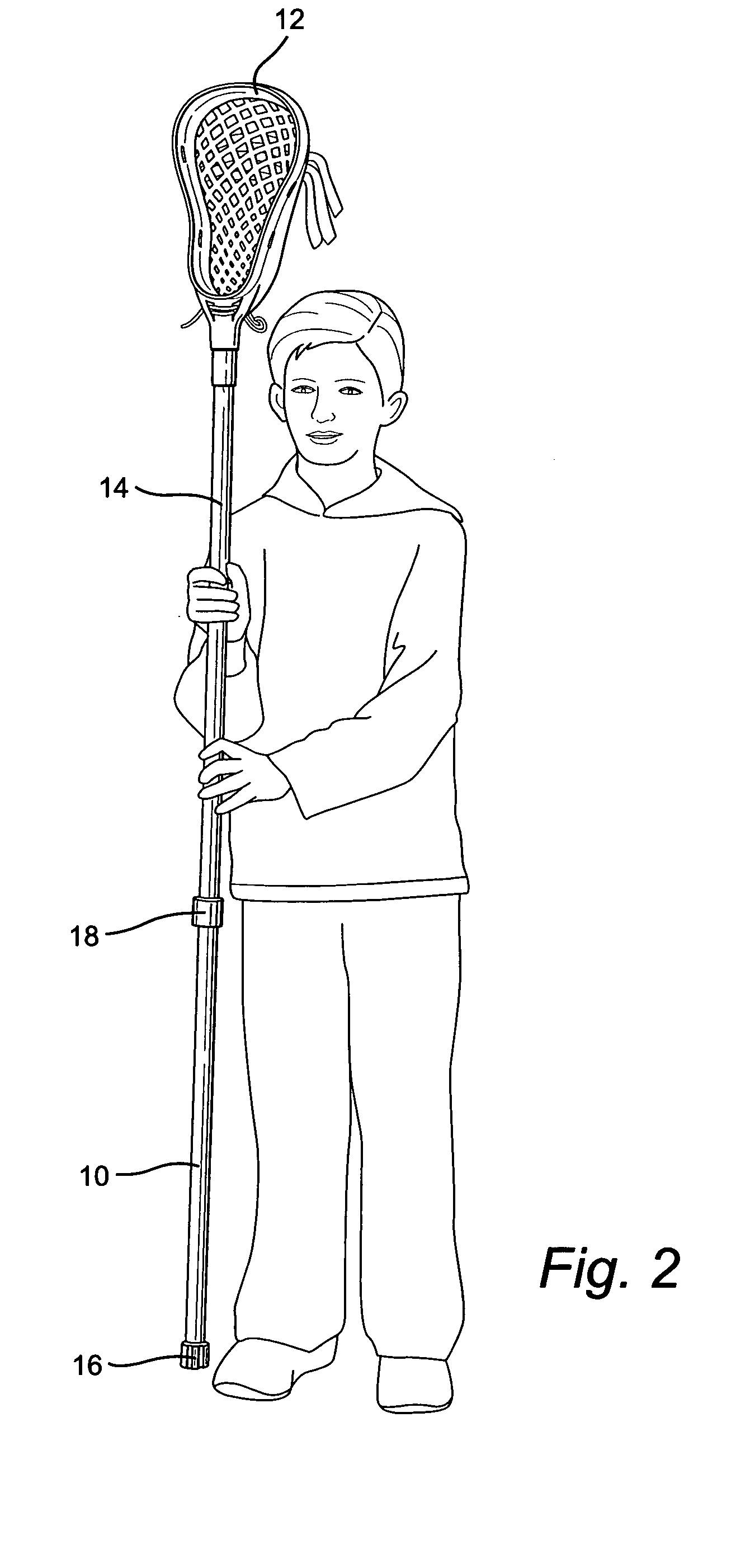 Design for lacrosse stick and method of using same