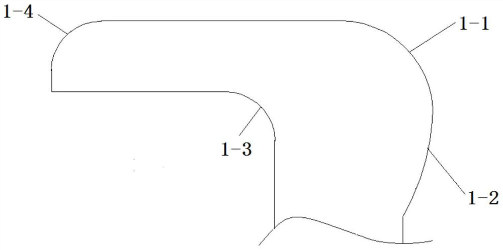 Through-flow structure of medium-pressure steam extraction opening of steam turbine