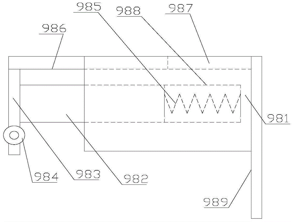 A conveying track for a feeding device of a bearing marking machine