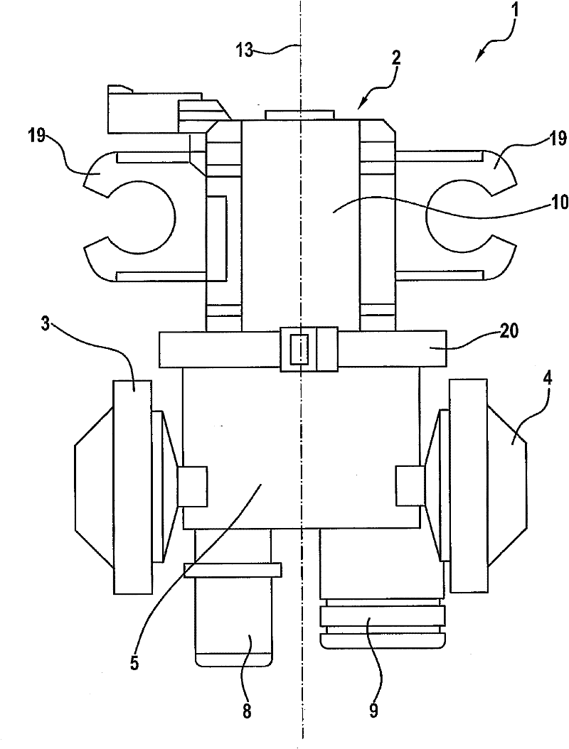 Device for ventilating and aerating a fuel tank