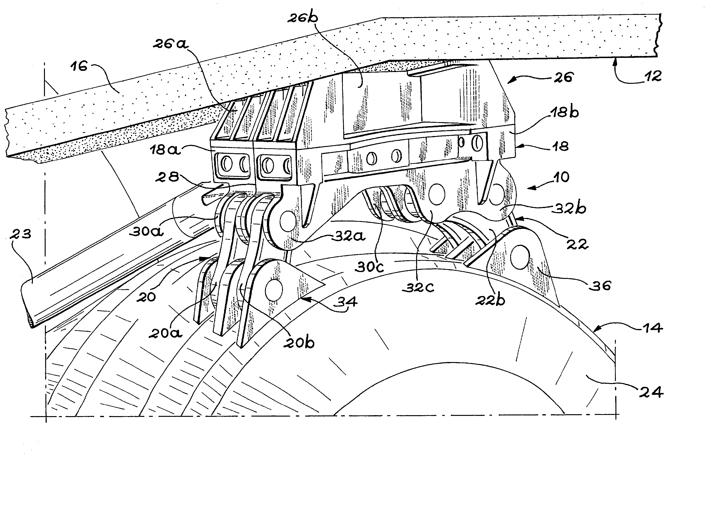 Device for the attachment of an engine to an aircraft