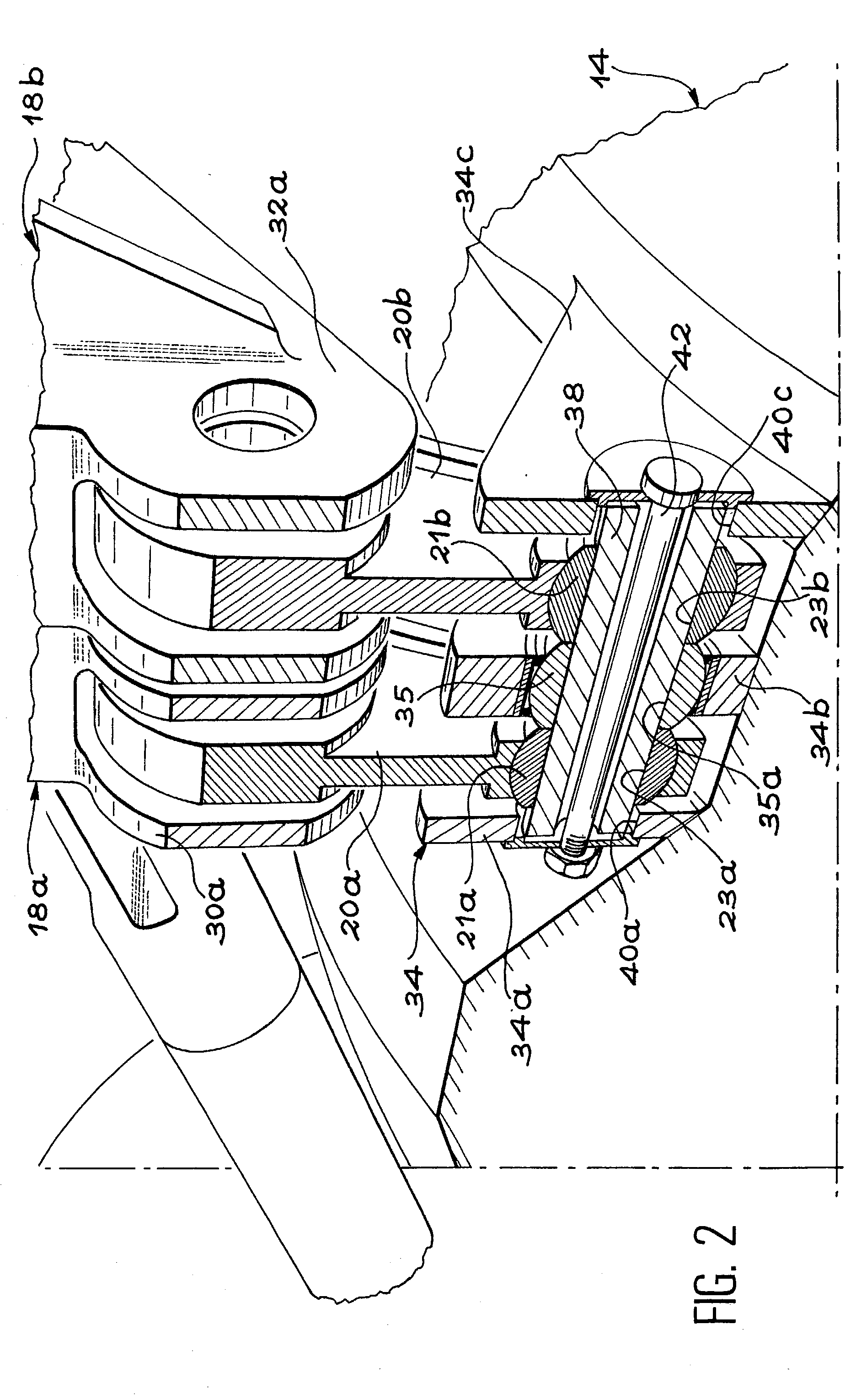 Device for the attachment of an engine to an aircraft