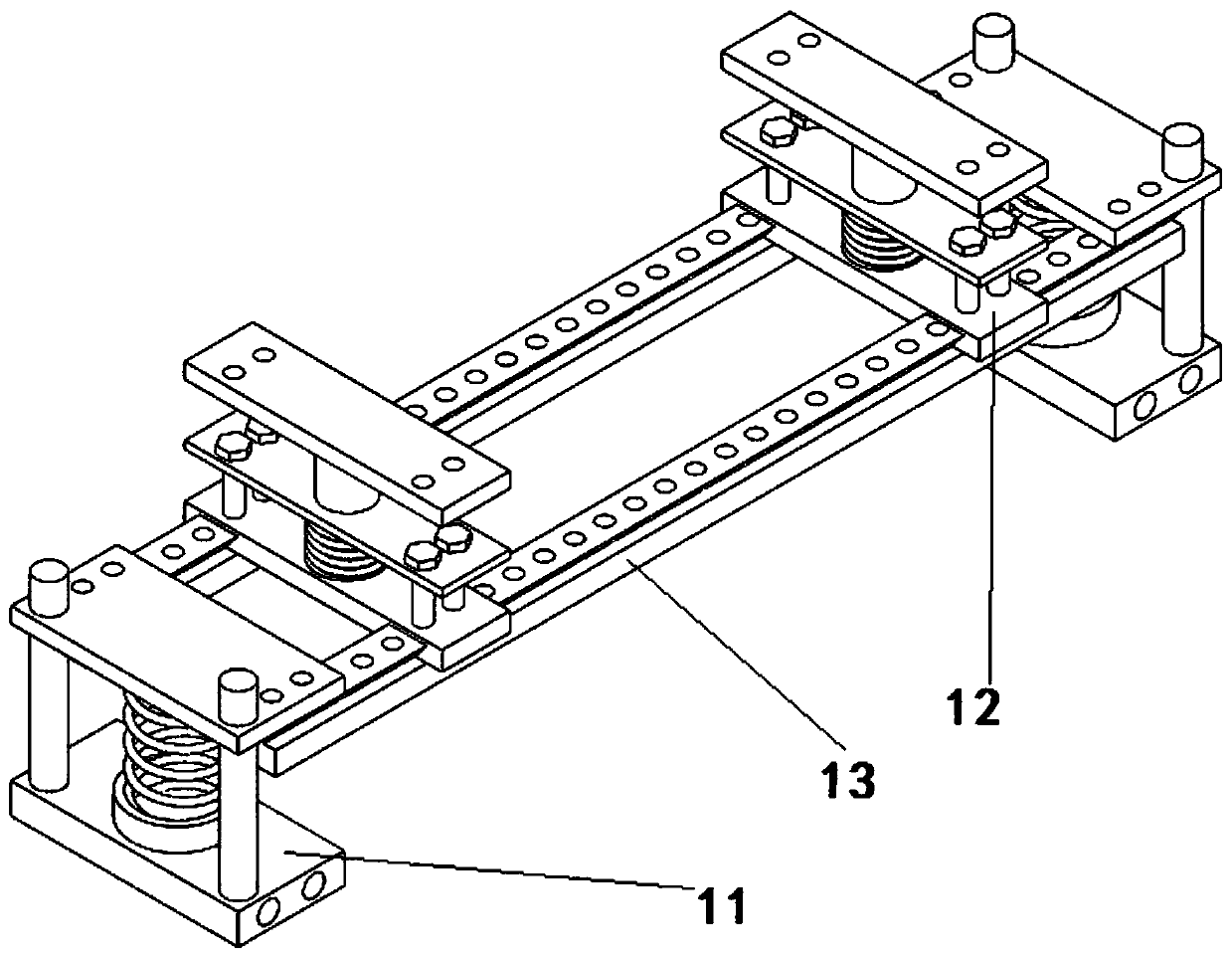 A combiner placement support assembly