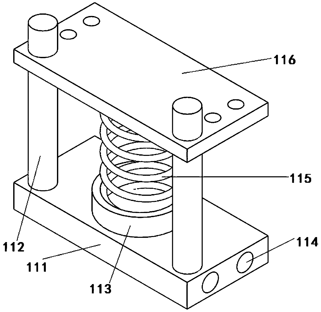 A combiner placement support assembly