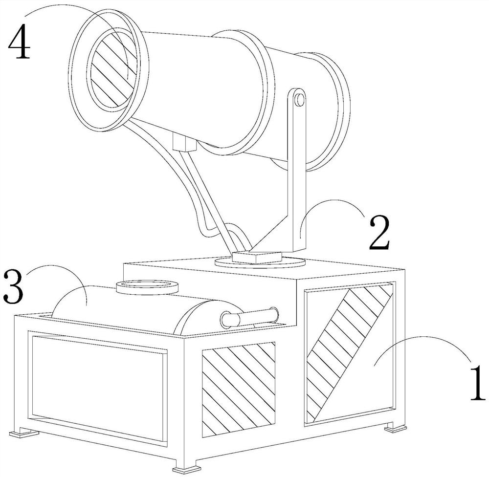 Environment-friendly dust removal equipment for coal yard