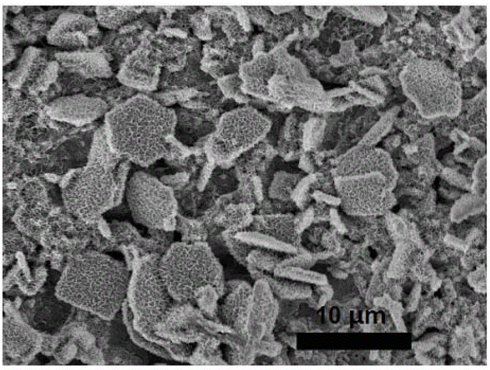 Two-step preparation method of anodic oxidation of cuprous oxide nanosheet powder material