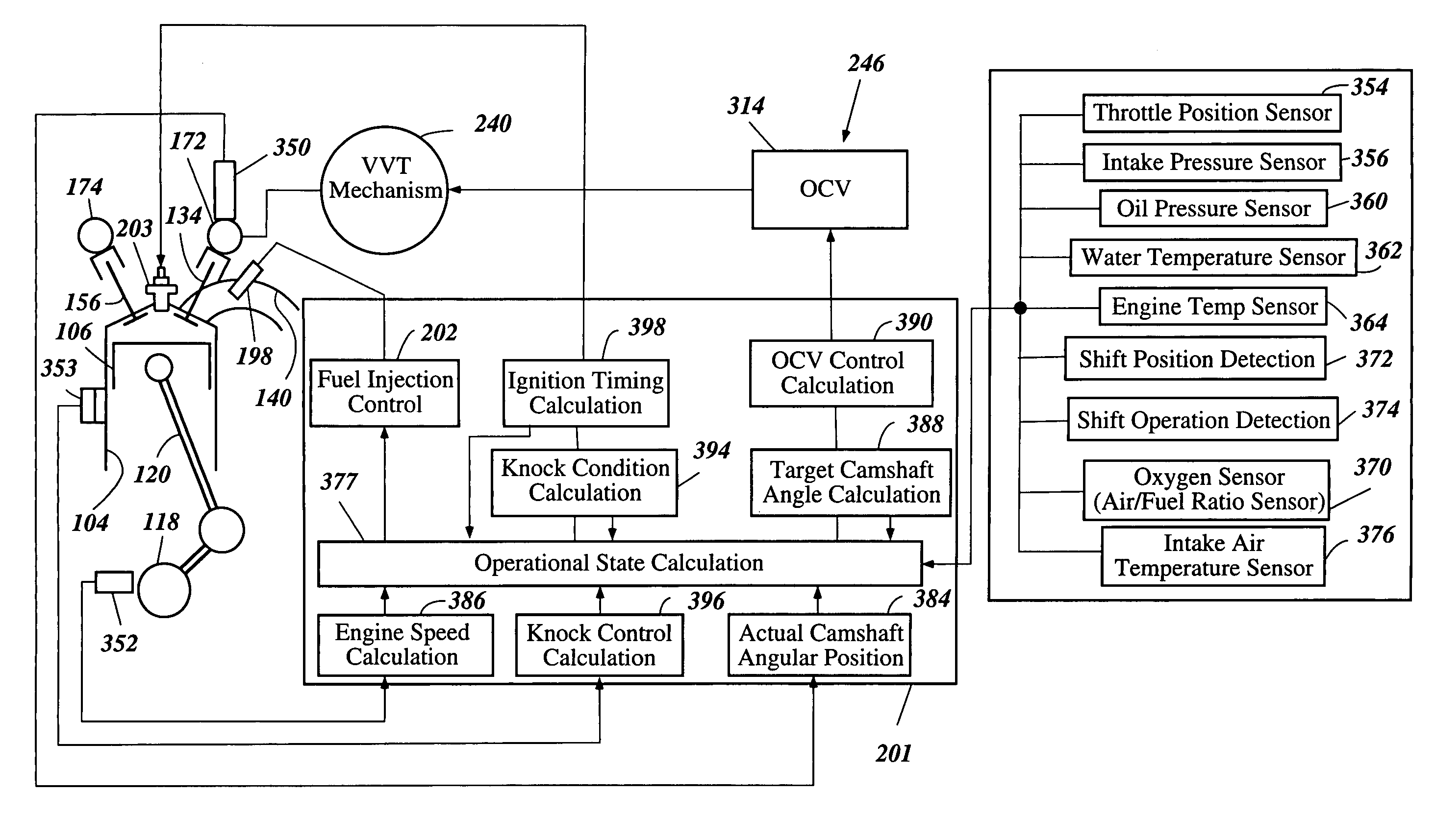 Knocking avoidance control system of a four-stroke engine for an outboard motor