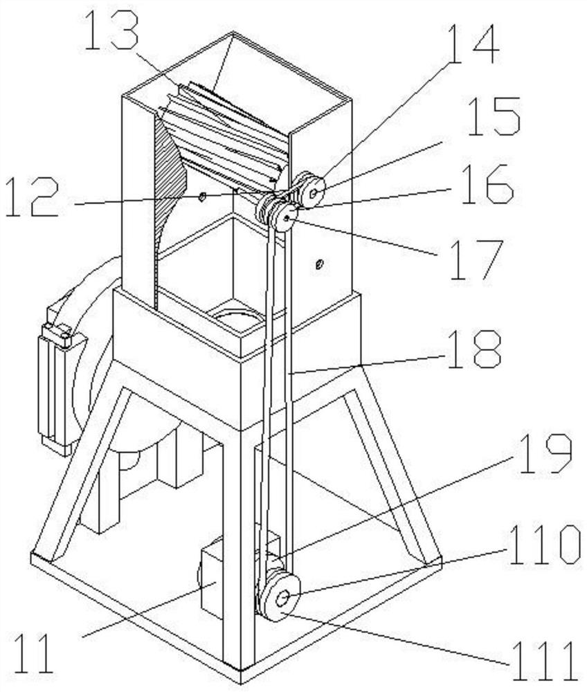 A plastic multi-stage crushing device