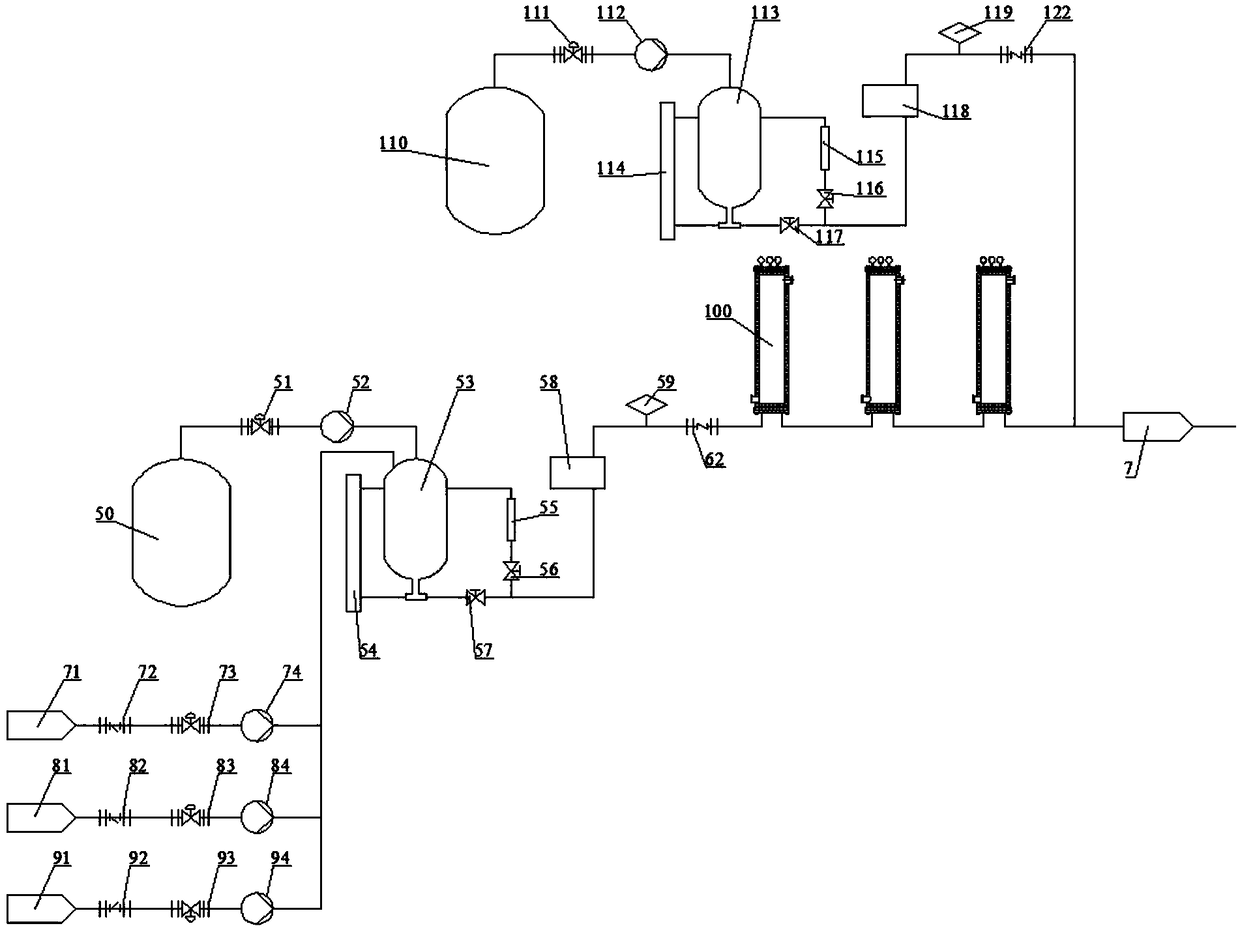 Accurate feeding continuous-flow reaction system capable of quenching