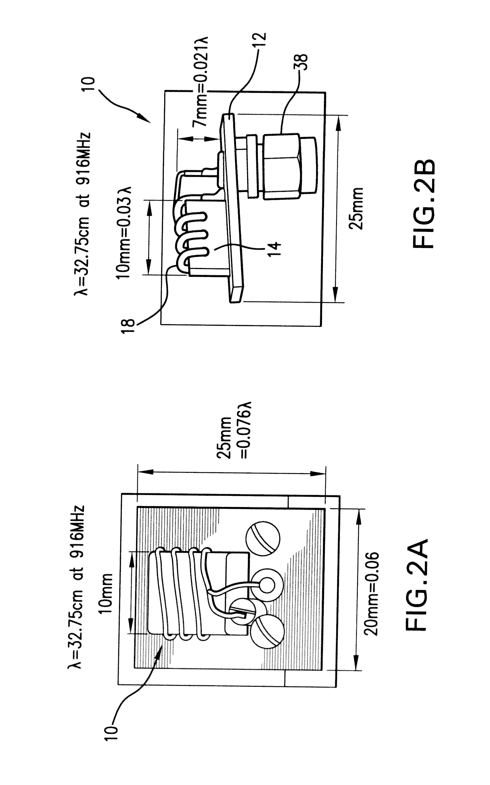 F-inverted compact antenna for wireless sensor networks and manufacturing method