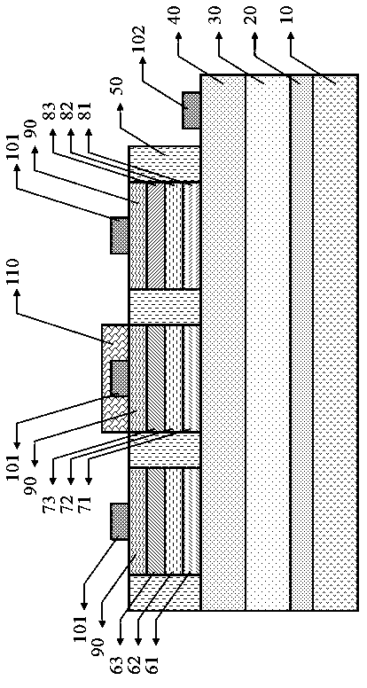 Integrated light-emitting Micro LED chip and manufacturing method thereof