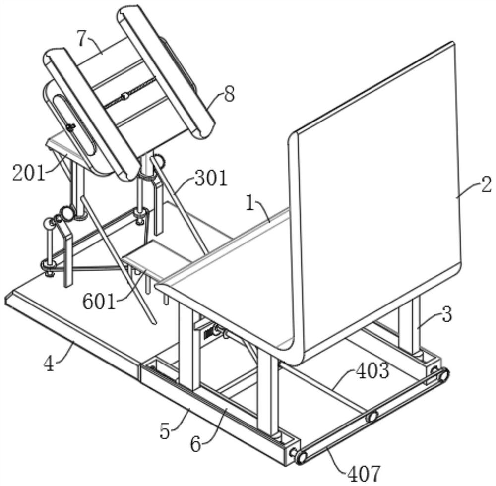 Leg exercise device for elderly department