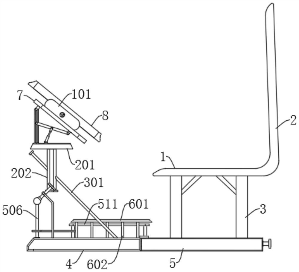 Leg exercise device for elderly department