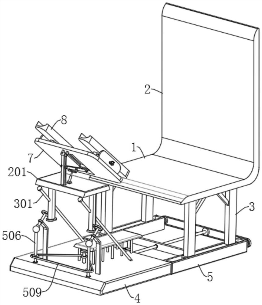 Leg exercise device for elderly department