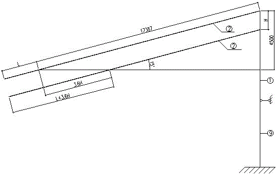 Anchor rod retaining wall combined with main structure and design method