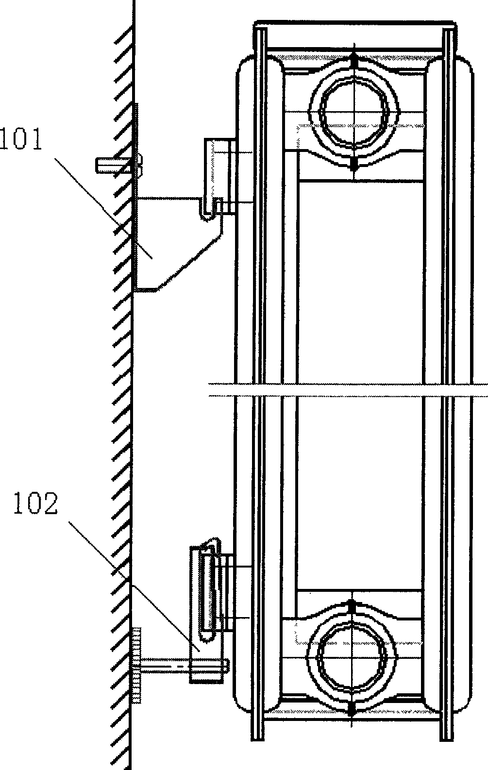 Suspension member for radiator