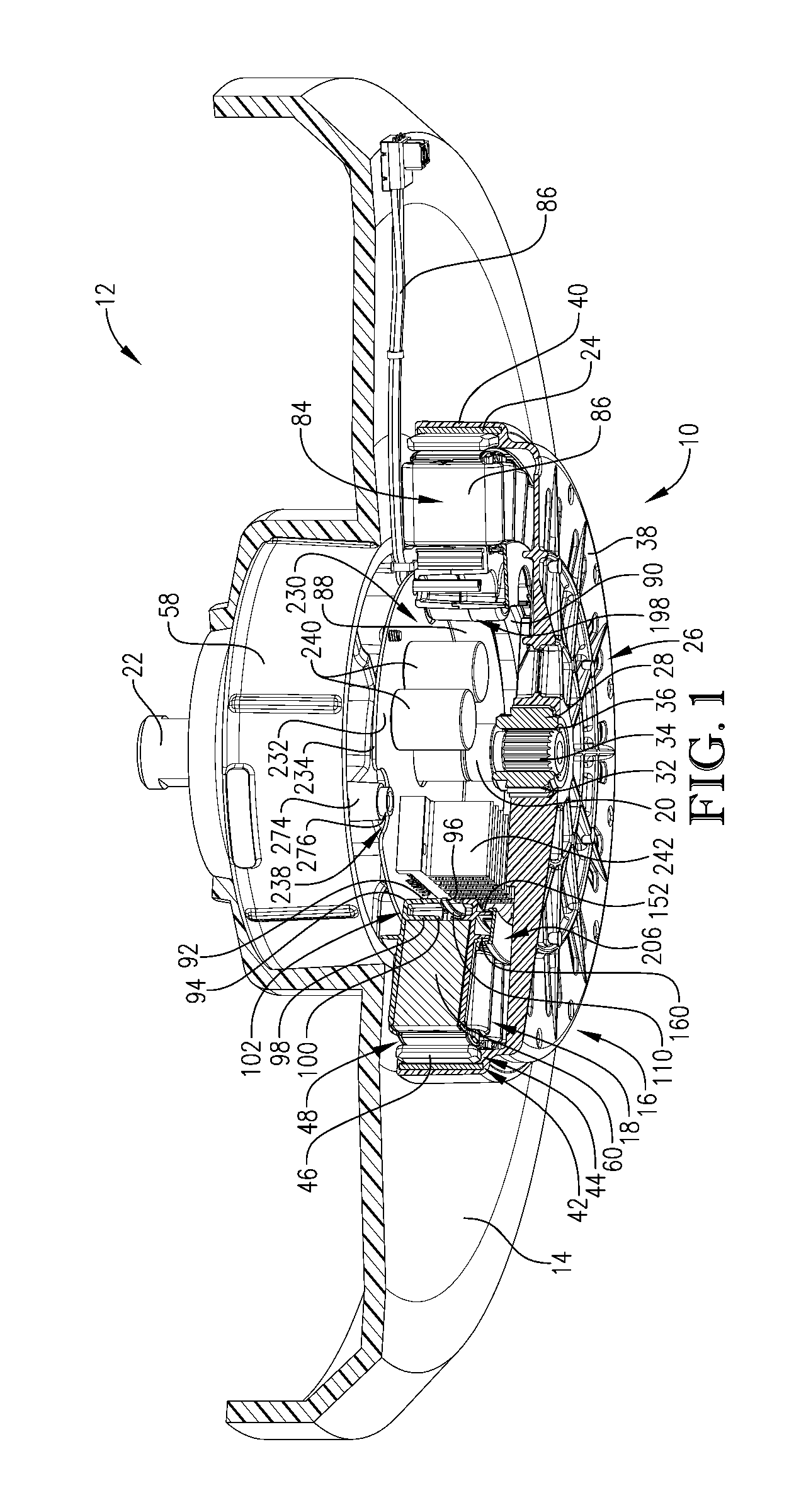 Integrated direct drive motor and control