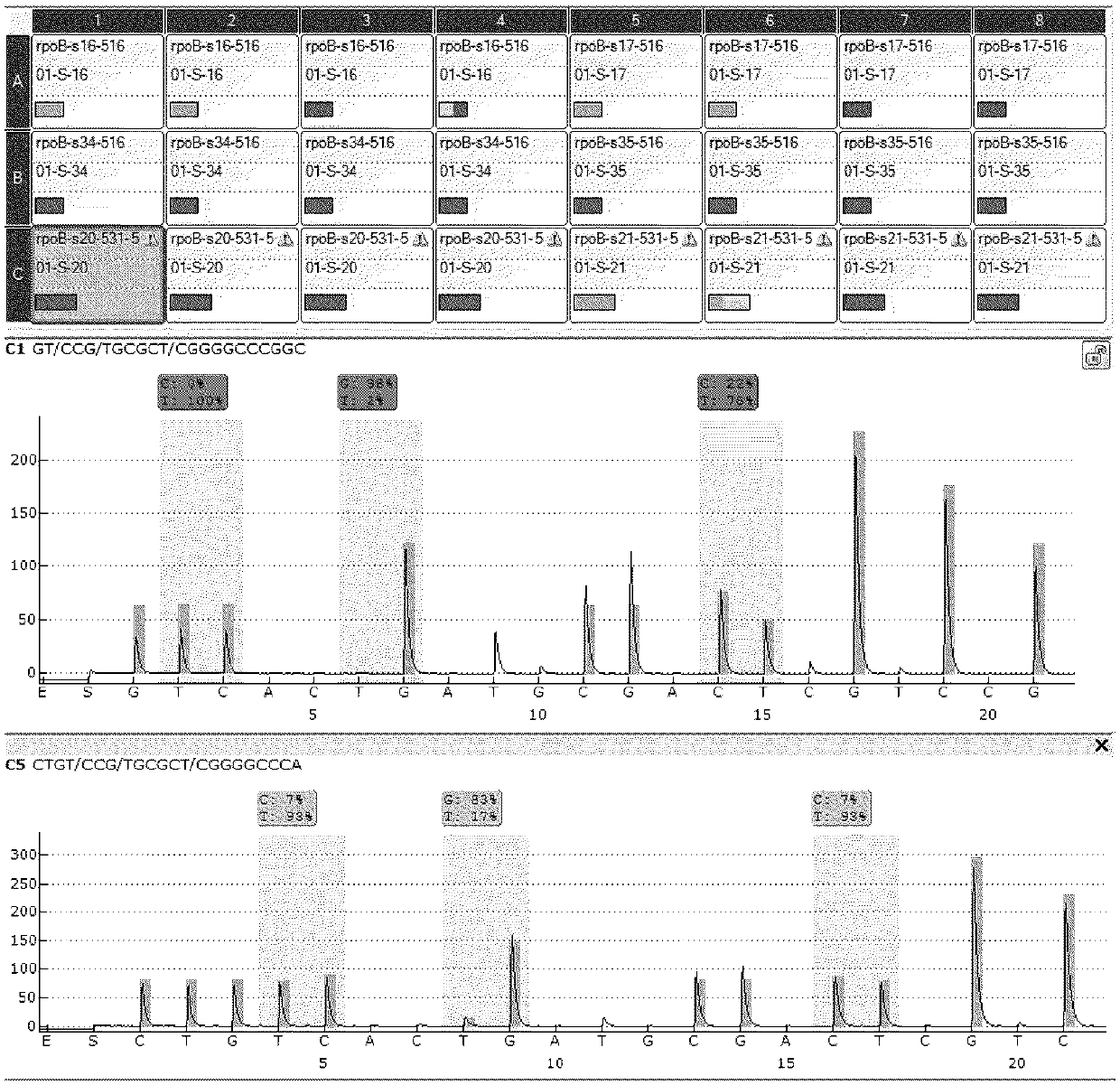 Detection technology based on pyrosequencing technique for TB (mycobacterium tuberculosis) drug resistant genes