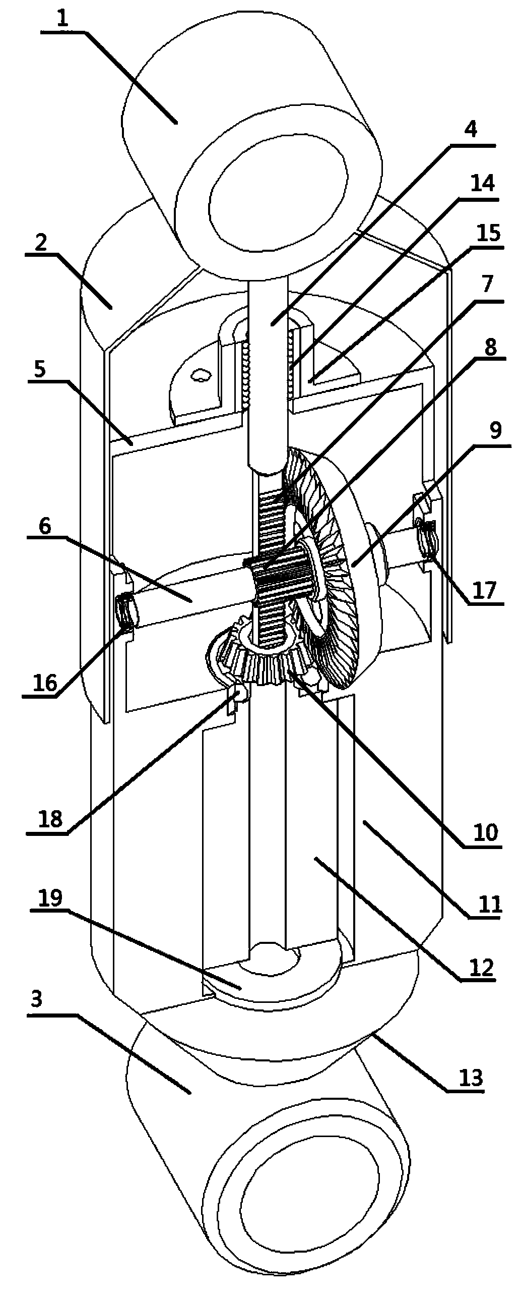 Pinion-and-rack rotating power generation car shock absorber