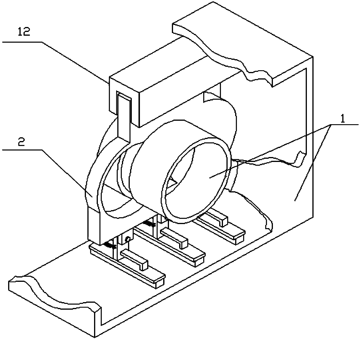 Closed-type glasses valve with cleaning unit
