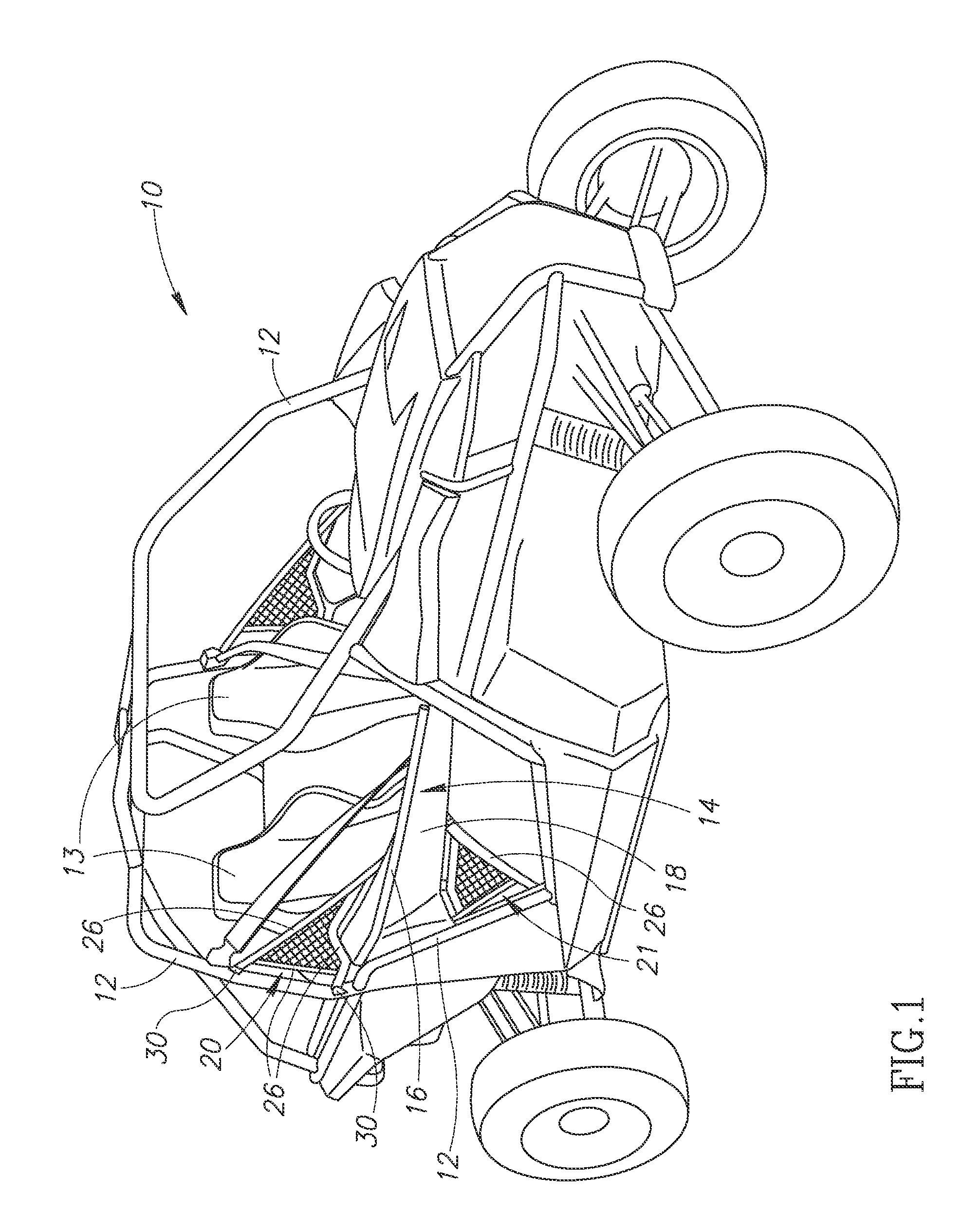 Integrated safety net for vehicle