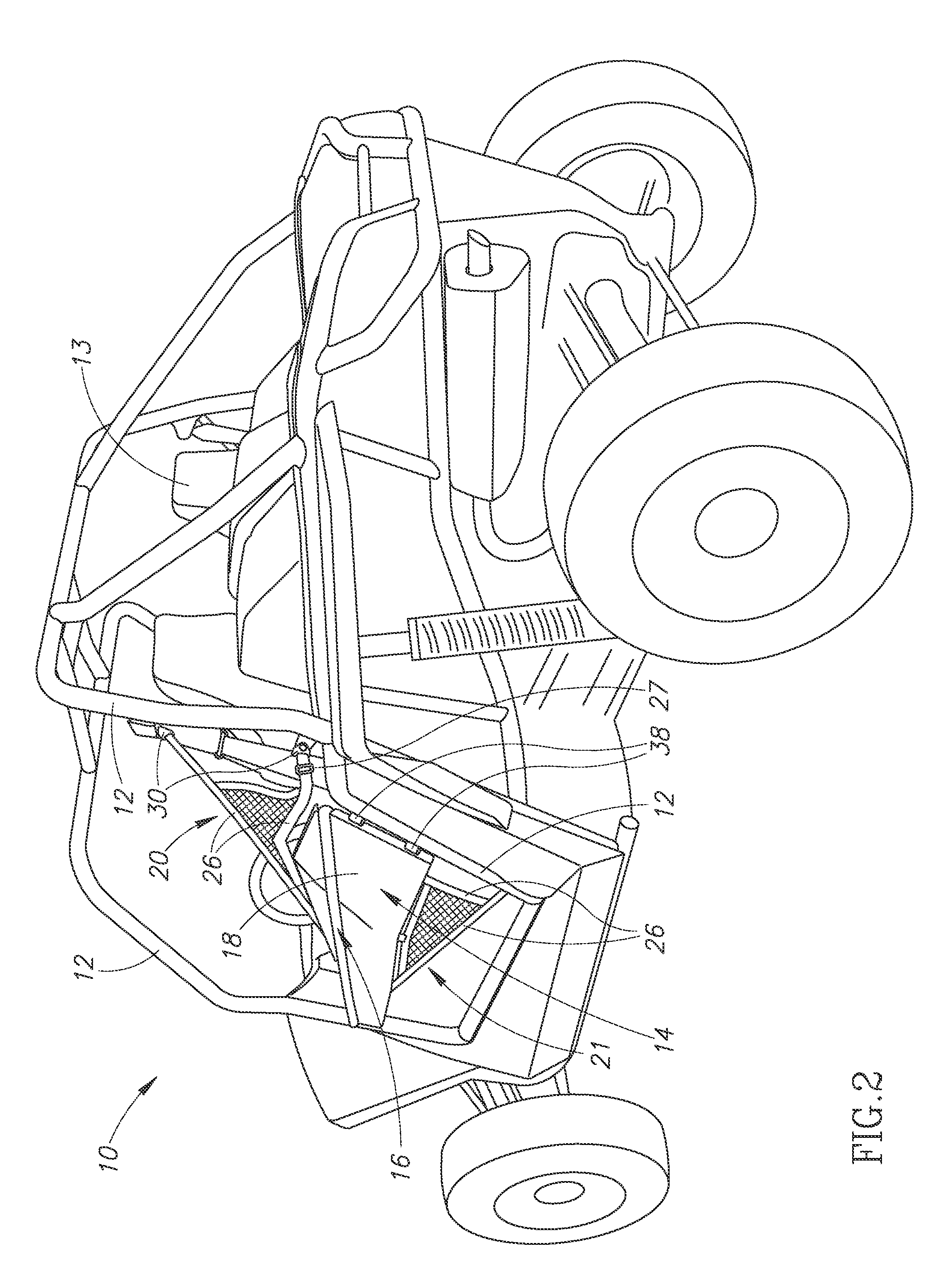 Integrated safety net for vehicle