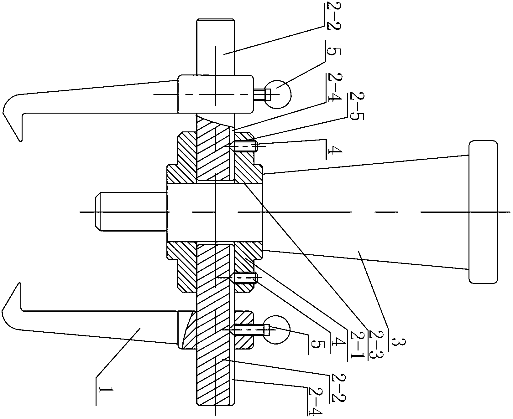 Puller with assembly type crossbeam