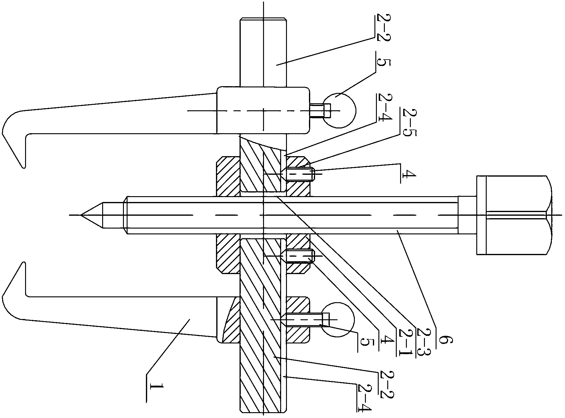 Puller with assembly type crossbeam