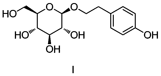 A kind of synthetic method of salidroside and intermediate compound thereof