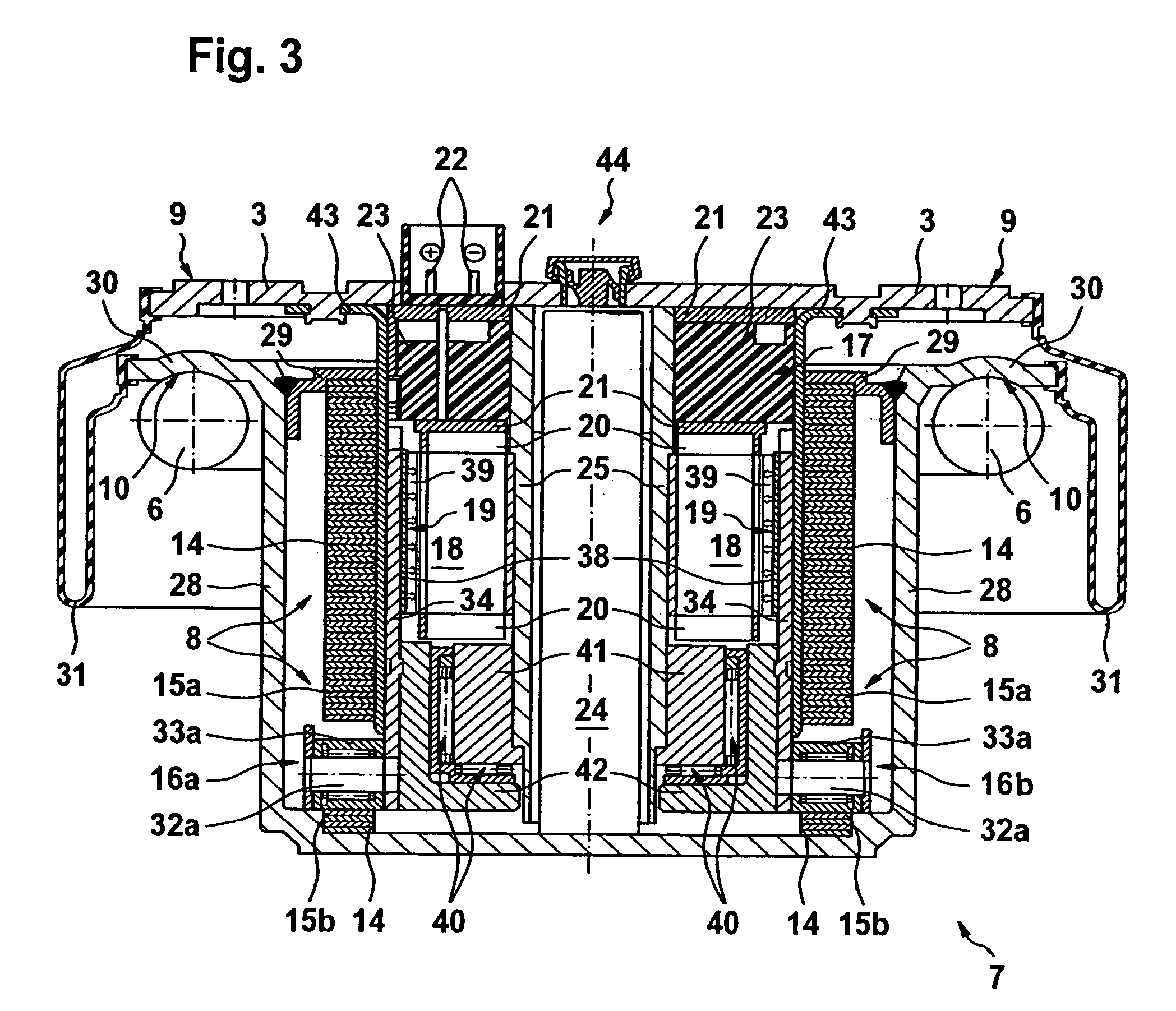 Device for suspension and level adjustment in motor vehicles