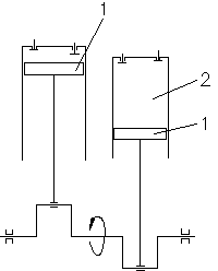 Hydraulic oil piston type natural gas sub-station compressor