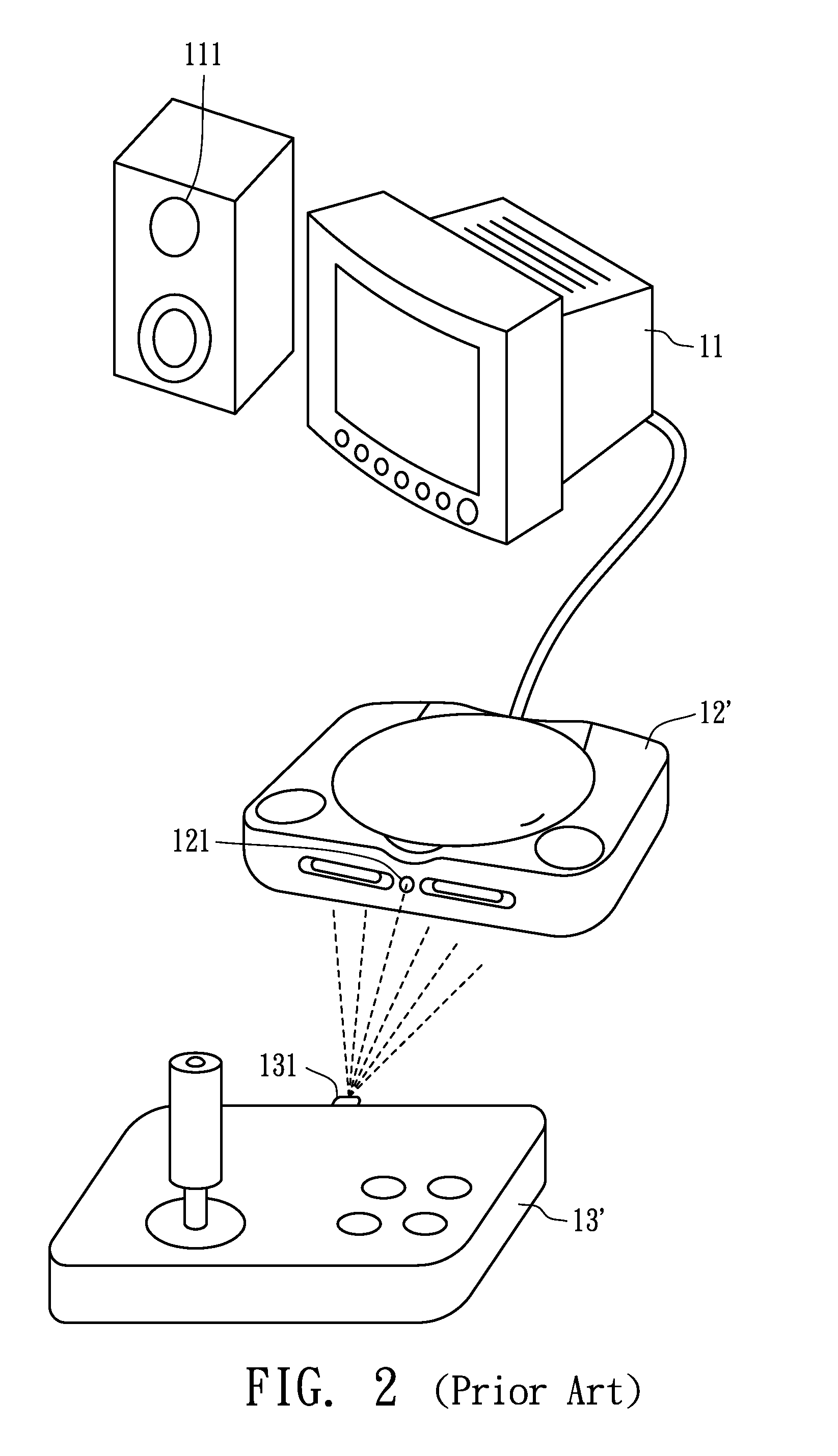 Interactive wireless game apparatus and wireless peripheral module