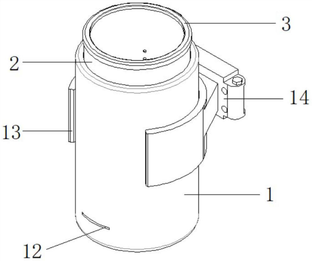 Garbage bag self-suction type garbage can suitable for kitchens
