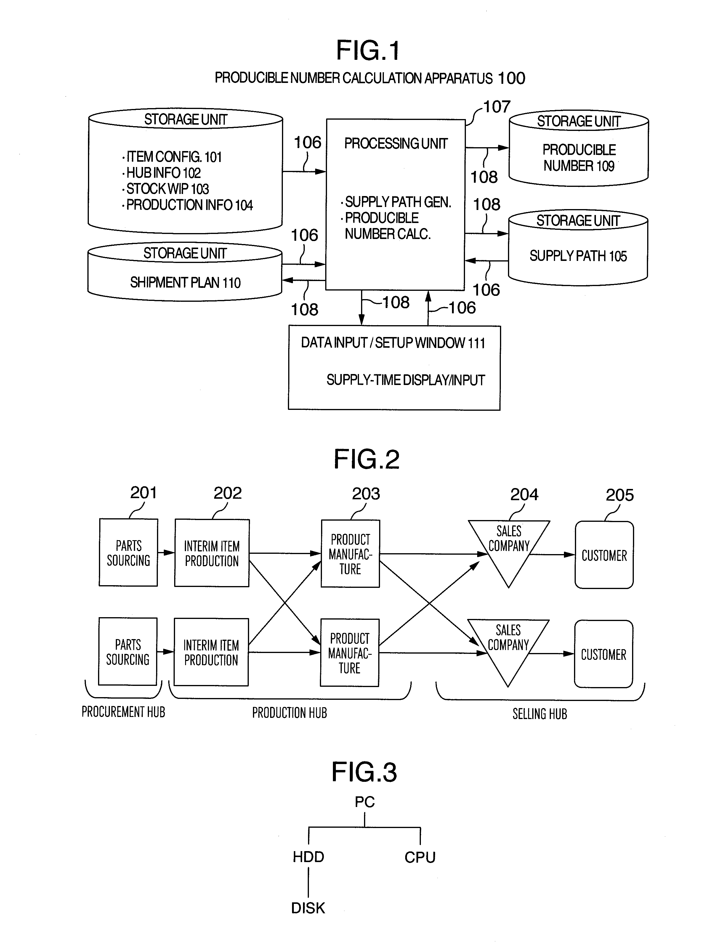 Product producible number calculation apparatus and computer-readable recording medium