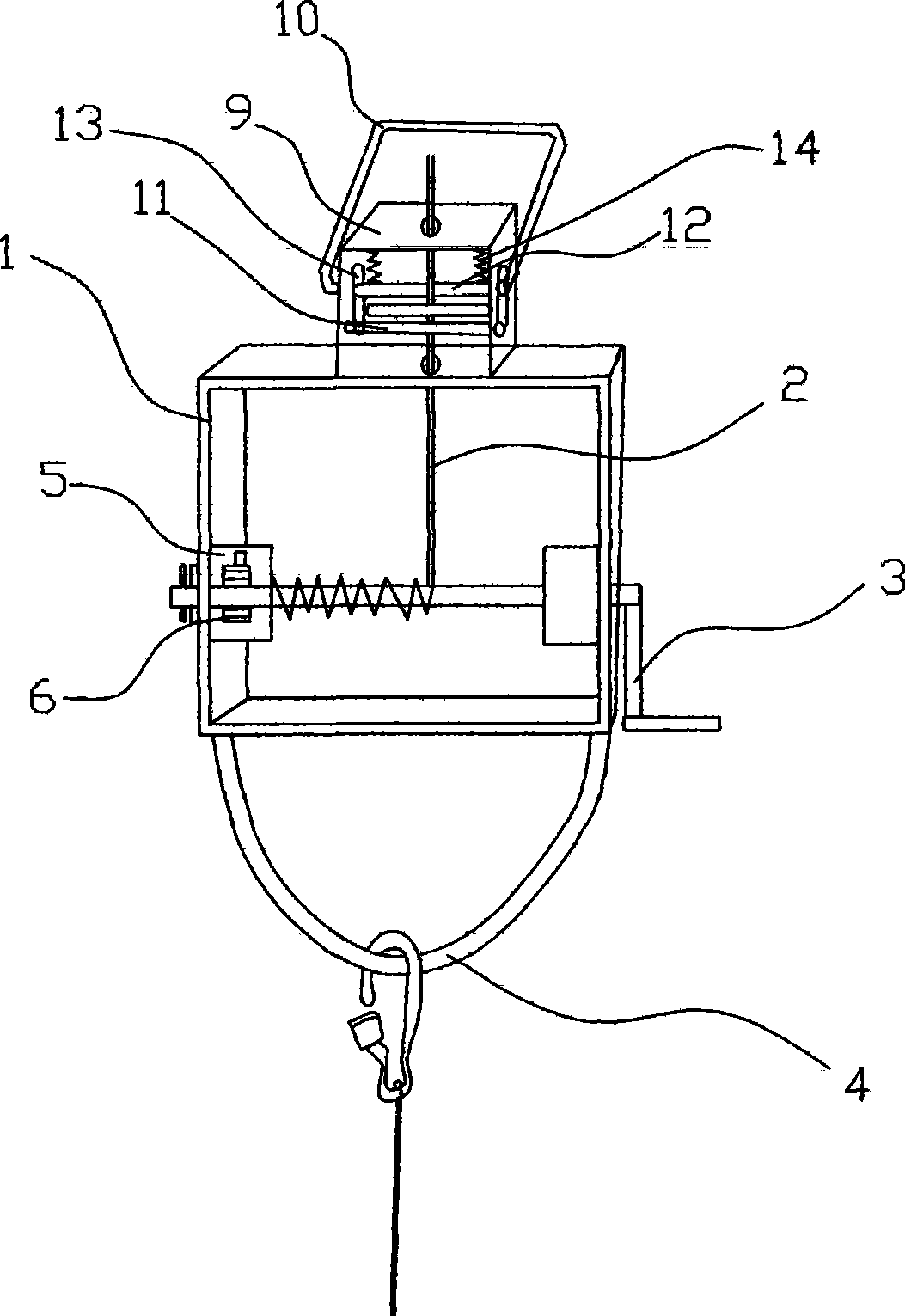 Novel manual safety riser