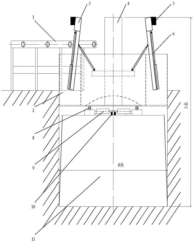 A leaf spring hydraulic quenching forming device